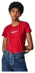 Pepe Jeans Virginia Γυναικείο T-shirt Κόκκινο