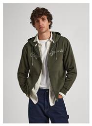 Ζακέτα Χακί με Κουκούλα Pepe Jeans