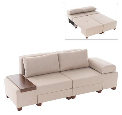 Perenna Τριθέσιος Καναπές Κρεβάτι Υφασμάτινος 233x93x83εκ. Megapap