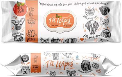Perfect Care Μαντηλάκια για Καθαρισμό Σώματος Σκύλου με Άρωμα Tutti Frutti 40τμχ