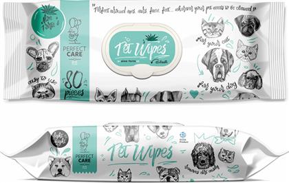 Perfect Care Pet Wipes Aloe Forte 80τμχ από το Just4dogs