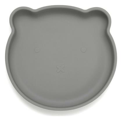 Παιδικό Πιάτο Φαγητού από Σιλικόνη Bear Pewter Green Petit Monkey