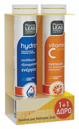 Hydro & Βιταμίνη C 1000mg 40 αναβράζοντα δισκία Πορτοκάλι Pharmalead