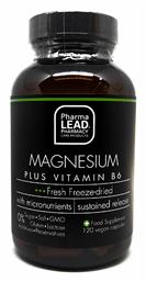 Magnesium Plus Vitamin B6 120 φυτικές κάψουλες Pharmalead