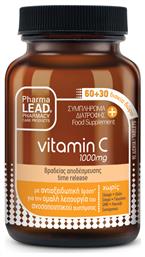 Vitamin C Time Release Βιταμίνη 1000mg 90 ταμπλέτες Pharmalead