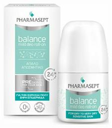 Balance Mild Deo Αποσμητικό 24h σε Roll-On Χωρίς Αλουμίνιο 50ml Pharmasept