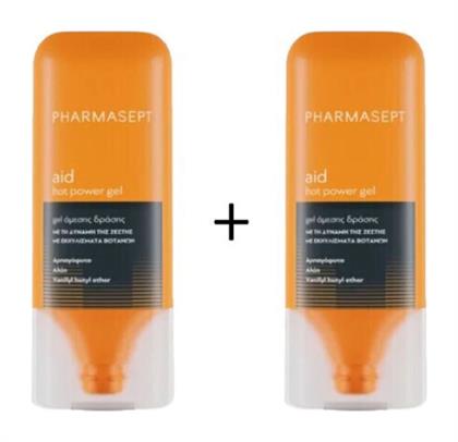 Hot Power Gel Plus Θερμαντική Γέλη 2x100ml Pharmasept