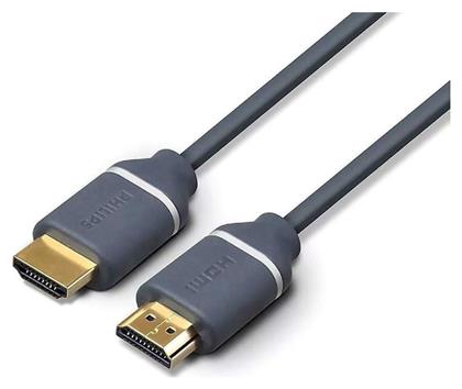 HDMI 2.0 Cable HDMI male - HDMI male 3m Γκρι Philips