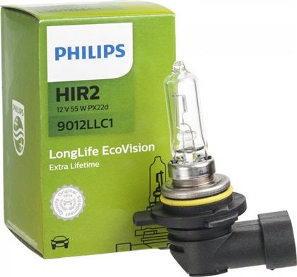 Λάμπα Αυτοκινήτου Long Life Eco Vision HIR2-9012 Αλογόνου 12V 55W 1τμχ Philips