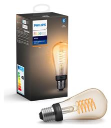 Hue White Smart Λάμπα LED για Ντουί E27 και Σχήμα ST64 Θερμό Λευκό 550lm Dimmable Philips