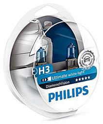 DiamondVision Λάμπες H3 Αλογόνου Ψυχρό Λευκό 2τμχ Philips