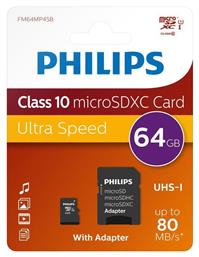 Microsdxc 64gb Class 10 U1 Uhsi microSDXC 64GB Class 10 U1 UHS-I Philips