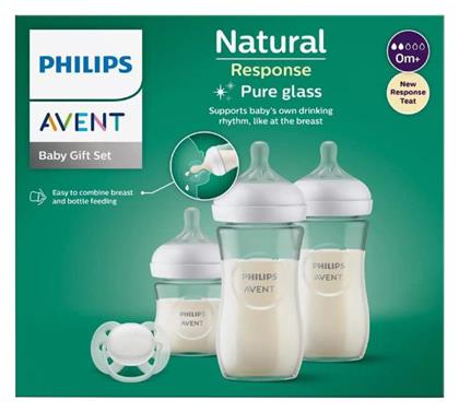 Πλαστικό Μπιμπερό Natural Response Κατά των Κολικών με Θηλή Σιλικόνης 4τμχ Philips