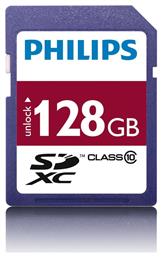 SDXC 128GB Class 10 U1 V10 Default Speed Philips