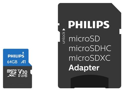 Ultra Pro microSDXC 64GB Class 10 U3 V30 UHS-I Philips