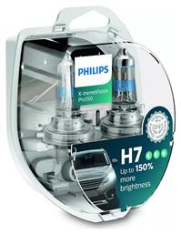 X-tremeVision Pro150 Λάμπες H7 Αλογόνου Θερμό Λευκό 2τμχ Philips