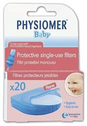 Baby Protective Single Use Filters Ανταλλακτικά Ρινικού Αποφρακτήρα για Βρέφη και Παιδιά 20τμχ Physiomer