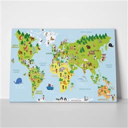 Πίνακας DOODLE WORLD MAP από το Sticky