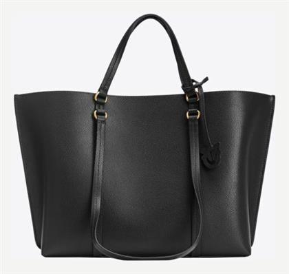 Carrie Γυναικεία Τσάντα Shopper Ώμου Μαύρη Pinko