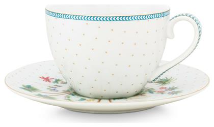 Jolie Dots Φλιτζάνι Cappuccino από Πορσελάνη Λευκό 280ml PiP Studio