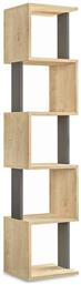 Ραφιέρα Δαπέδου Piri 35x30x161εκ. Light Oak - Ανθρακί - Pakketo