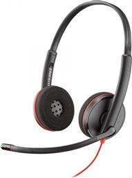 Plantronics Blackwire C3220 On Ear Multimedia Ακουστικά με μικροφωνο και σύνδεση USB-A από το e-shop