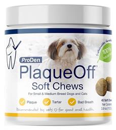 Οδοντική Λιχουδιά Σκύλου κατά της Κακοσμίας για Μικρόσωμες Φυλές 90gr 120τμχ Plaque Off