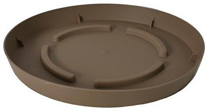 10.01.00D26SB Στρογγυλό Πιάτο Γλάστρας Spicy Brown 26x26cm Plastona