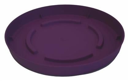 City 35 Στρογγυλό Πιάτο Γλάστρας Βιολετί 26x26cm Plastona
