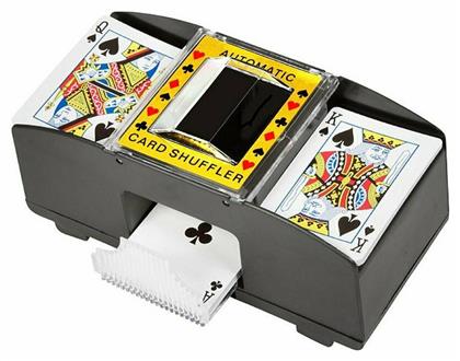 Ηλεκτρονικός Διανομέας Καρτών Πλαστικός Μαύρος 21x11.5εκ. για 2 Τράπουλες Platinum Games