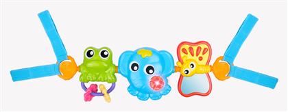 Μπάρα Κούνιας και Καροτσιού με Καθρέφτη Travel Trio Playgro