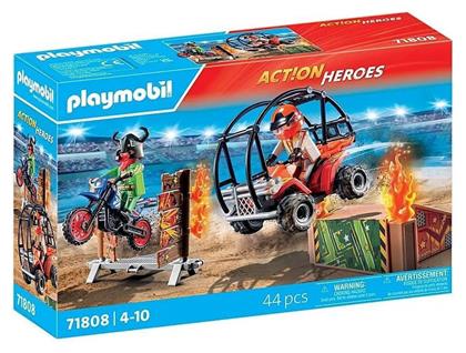 Action Heroes Ακροβατικά με Γουρούνα & Μηχανή για 4-10 ετών Playmobil
