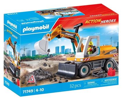 Action Heroes Μεγάλος Εκσκαφέας Κατασκευών για 4-10 ετών Playmobil