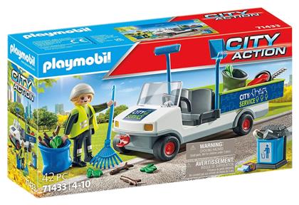 City Action Ηλεκτρικό Όχημα Οδοκαθαριστή για 4-10 ετών Playmobil