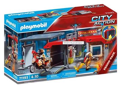 City Action Πυροσβεστικός Σταθμός για 4-10 ετών Playmobil