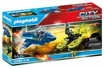 City Action Police Jet with Drone για 5-10 ετών Playmobil