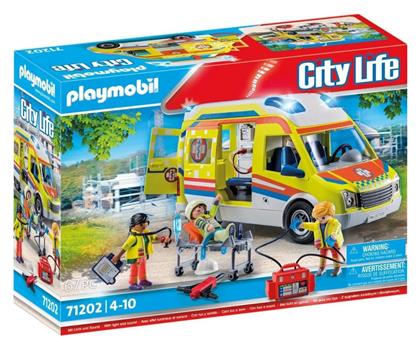 City Life Ασθενοφόρο με Διασώστες για 4-10 ετών Playmobil