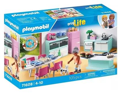 MyLife Μοντέρνα Κουζίνα Με Τραπεζαρία για 4-10 ετών Playmobil