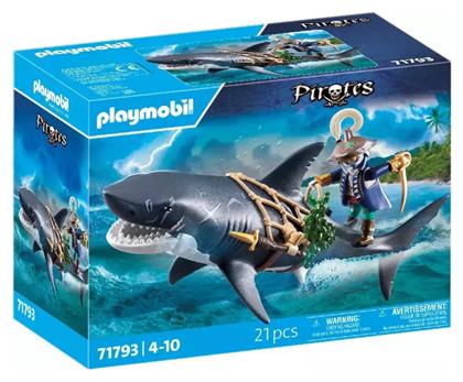 Pirates Πειρατής Με Γιγαντιαίο Καρχαρία για 4-10 ετών Playmobil
