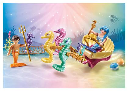 Princess Magic Γοργονο-άμαξα Με Ιππόκαμπους για 4-10 ετών Playmobil