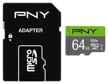 Elite microSDXC 64GB Class 10 U1 UHS-I PNY