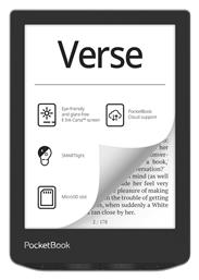 Verse με Οθόνη Αφής 6'' (8GB) Γκρι Pocketbook