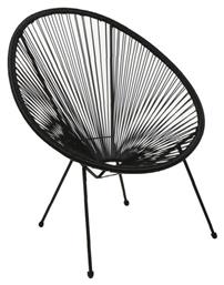 Πολυθρόνα Acapulco Μαύρο 73x76x89εκ. Woodwell