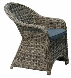 Πολυθρόνα Montana Grey Brown 60x72x85εκ. Woodwell