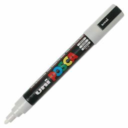 PC-5M Μαρκαδόρος Σχεδίου 2.5mm Λευκός Posca