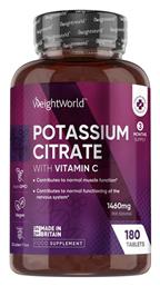 Potassium Citrate Κιτρικό Κάλιο Με Βιταμίνη C 1460mg 180tabs Weightworld - WeightWorld
