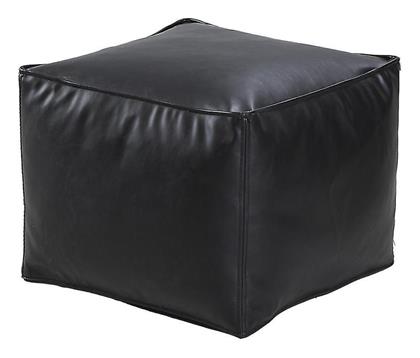 Πουφ Σκαμπό Bahiti Μαύρο 45x45x33cm - ArteLibre
