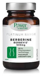 Platinum Range Berberine Berbevis 500mg 30 κάψουλες Power Health