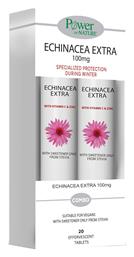 Echinacea Extra Εχινάκεια 2 x 20 αναβράζοντα δισκία Λεμόνι Power Of Nature