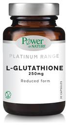 Platinum Range L-Glutathione 250mg 30 κάψουλες Power Of Nature